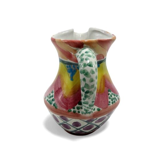 MACKENZIE-CHILDS Creamer Pitcher Ceramic Keukenhof 1997 Vintage 5" - Picture 3 of 11